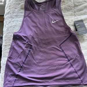 Nike Womens Sz S Purple Racer Tank